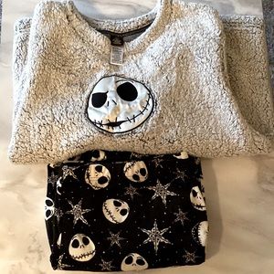 The Nightmare Before Christmas Fleece Pajamas Women 2X 🎅🏻🎄🎃